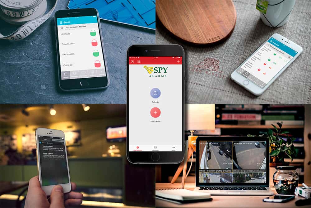 Smart home security app - spy alarms